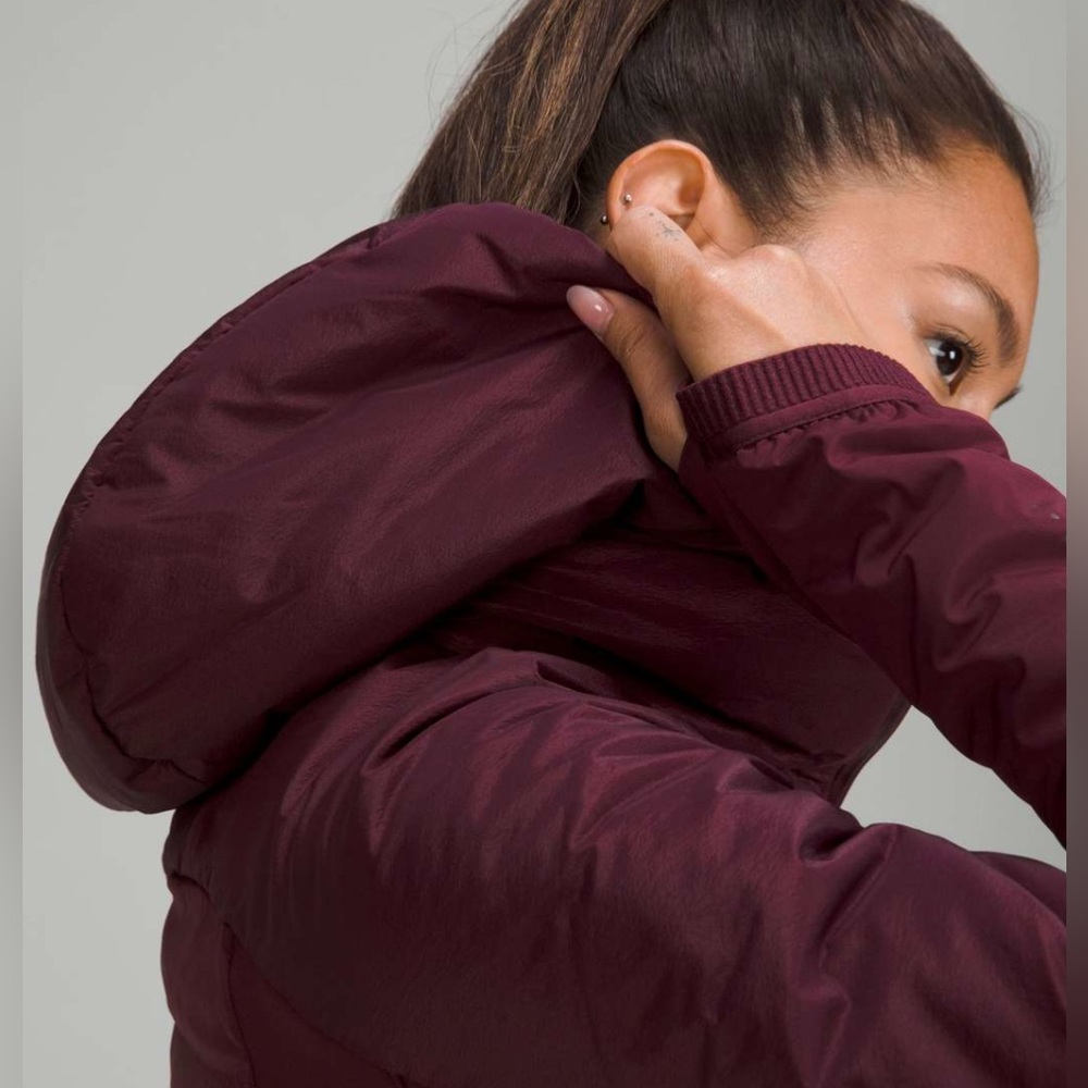 Lululemon Down For It All Jacket (Cassis) - Size 14 - Picture 2 of 13